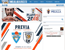 Tablet Screenshot of clubmelillabaloncesto.org